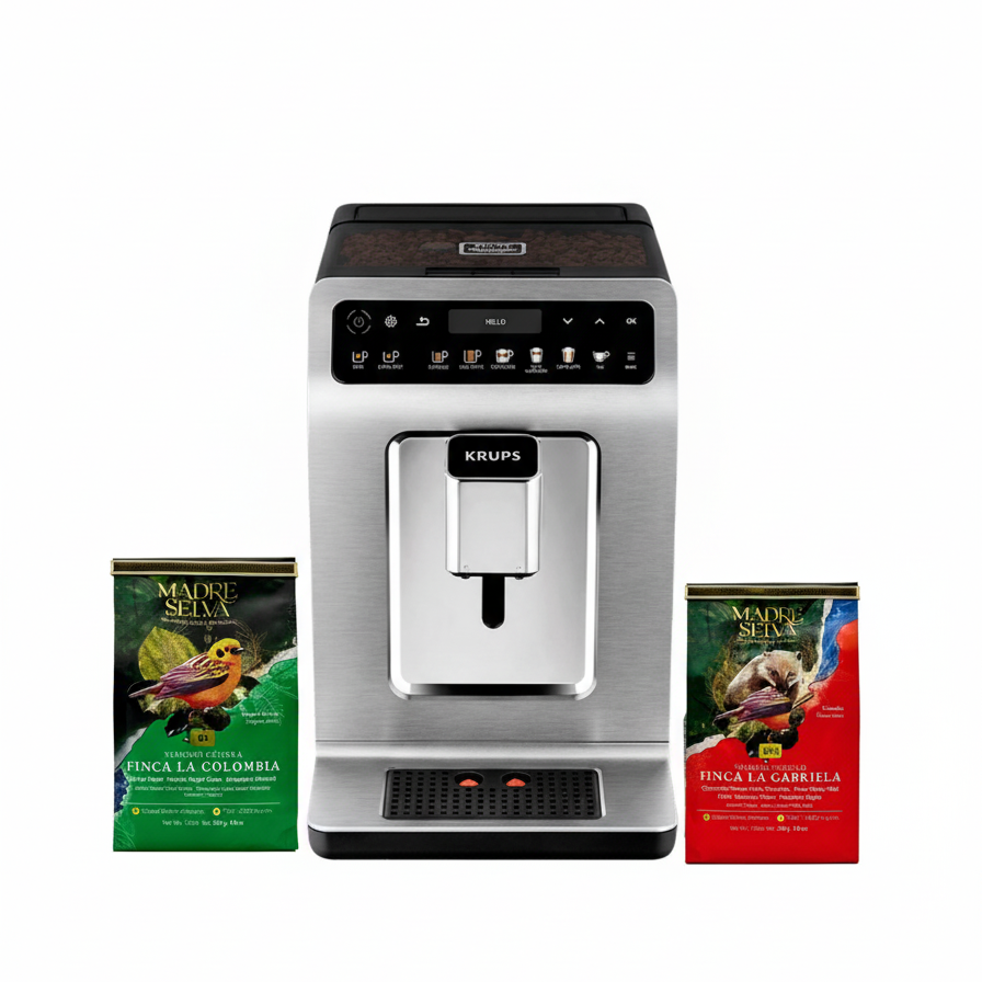 Cafetera Espresso KRUPS Evidence Plus + Lechero
